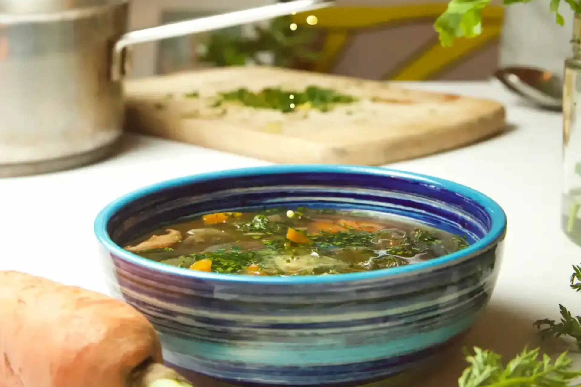 zuppa di miso e zenzero